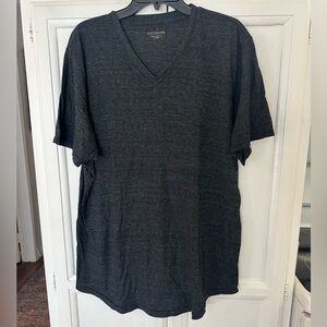 XXL men’s dark gray v neck t-shirt Goodlife